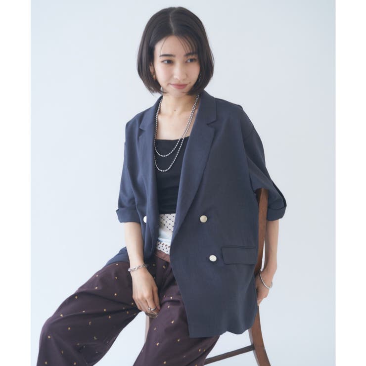 半袖テーラージャケット | RMAF　NICE CLAUP / OLIVE des OLIVE | 詳細画像10 