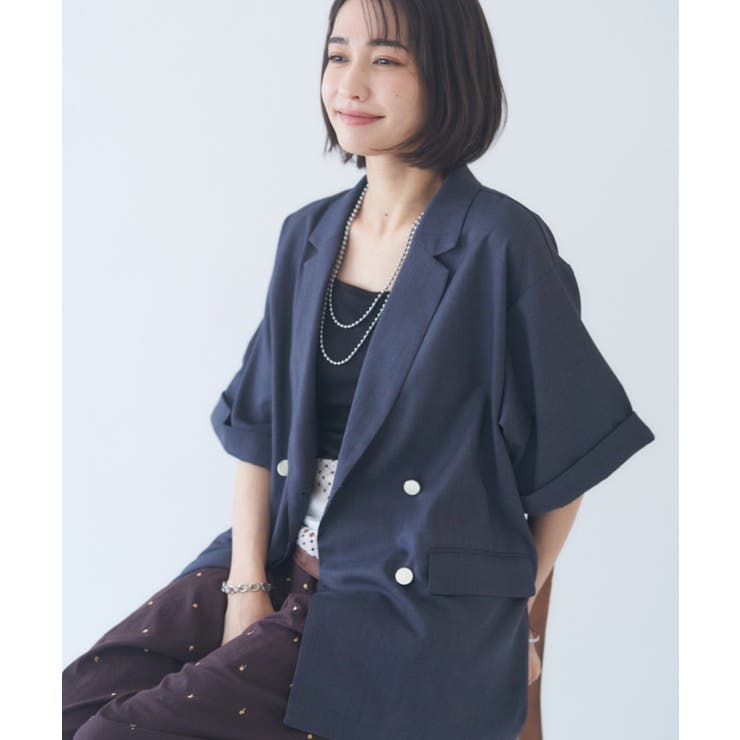 半袖テーラージャケット | RMAF　NICE CLAUP / OLIVE des OLIVE | 詳細画像11 