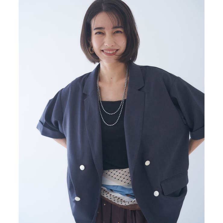 半袖テーラージャケット | RMAF　NICE CLAUP / OLIVE des OLIVE | 詳細画像12 