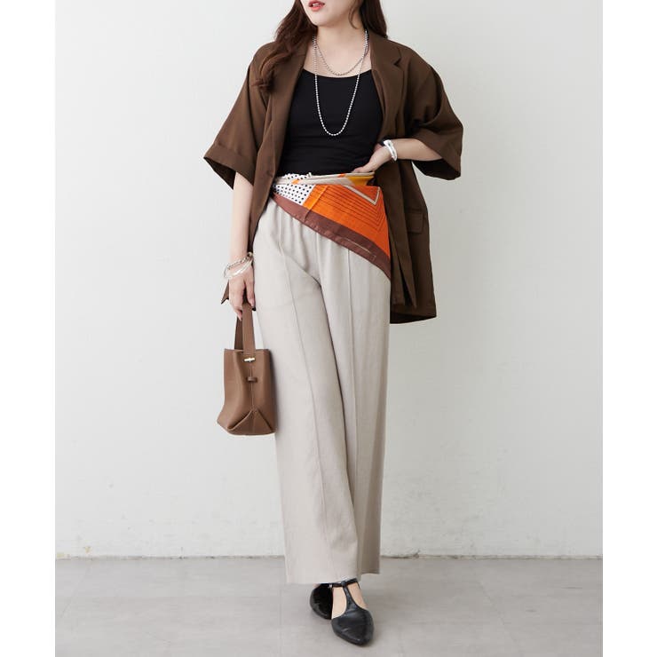 【スカーフ付き】半袖テーラージャケット | RMAF　NICE CLAUP / OLIVE des OLIVE | 詳細画像39 