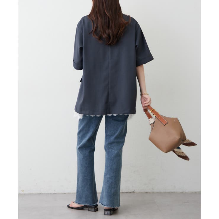 【スカーフ付き】半袖テーラージャケット | RMAF　NICE CLAUP / OLIVE des OLIVE | 詳細画像50 