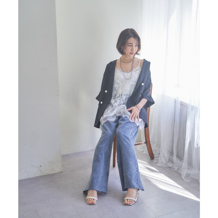 半袖テーラージャケット | RMAF　NICE CLAUP / OLIVE des OLIVE | 詳細画像4 