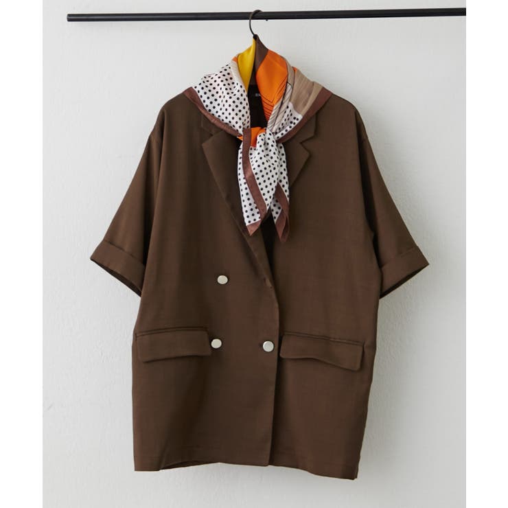 【スカーフ付き】半袖テーラージャケット | RMAF　NICE CLAUP / OLIVE des OLIVE | 詳細画像52 