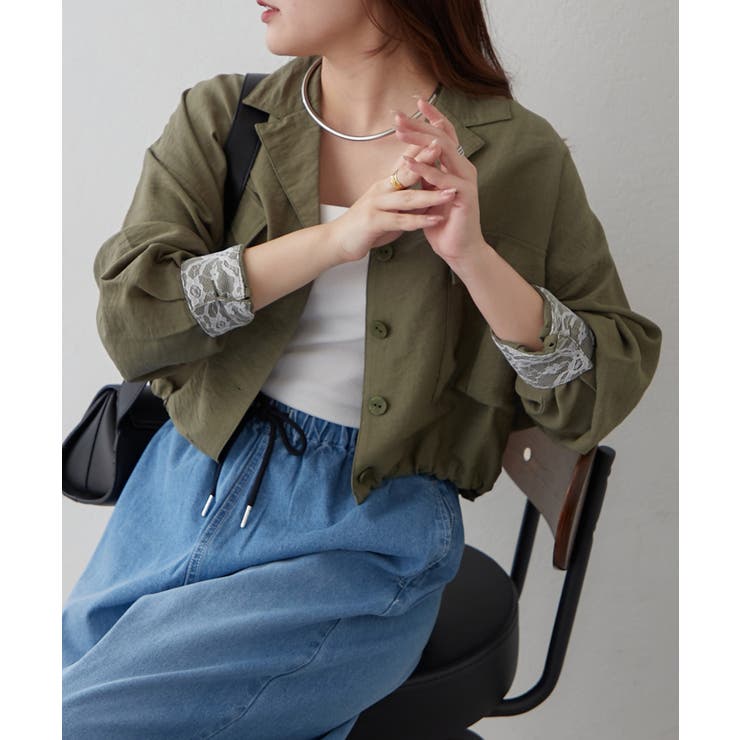 ミリタリーショートシャツジャケット | RMAF　NICE CLAUP / OLIVE des OLIVE | 詳細画像1 