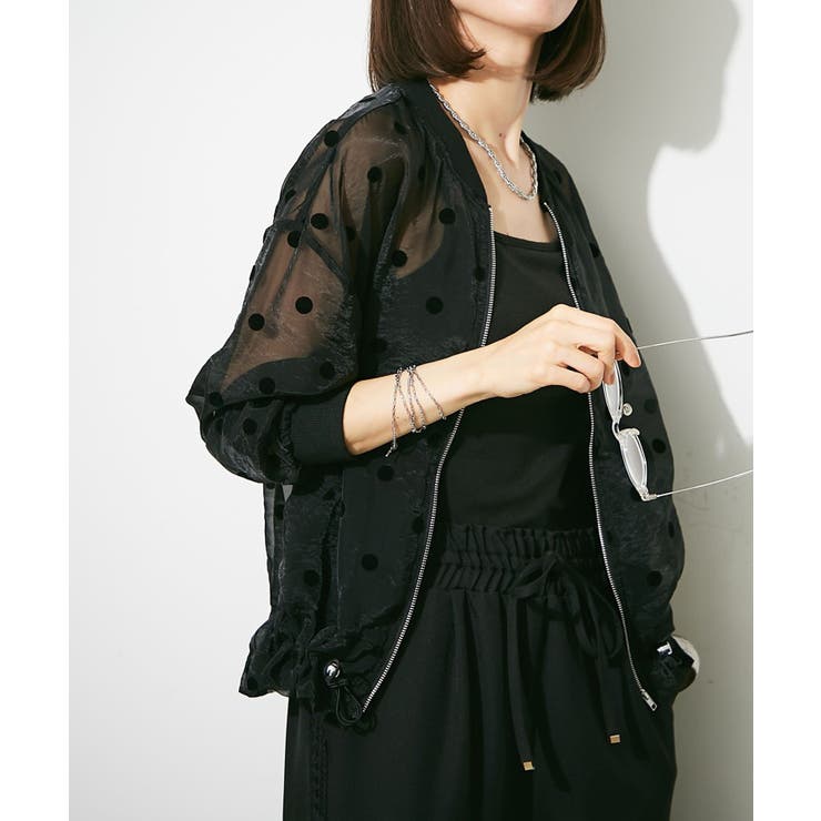 シアーフロッキー水玉ブルゾン | RMAF　NICE CLAUP / OLIVE des OLIVE | 詳細画像11 