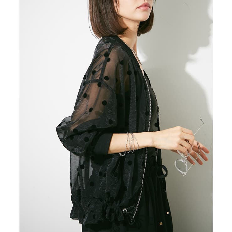 シアーフロッキー水玉ブルゾン | RMAF　NICE CLAUP / OLIVE des OLIVE | 詳細画像12 