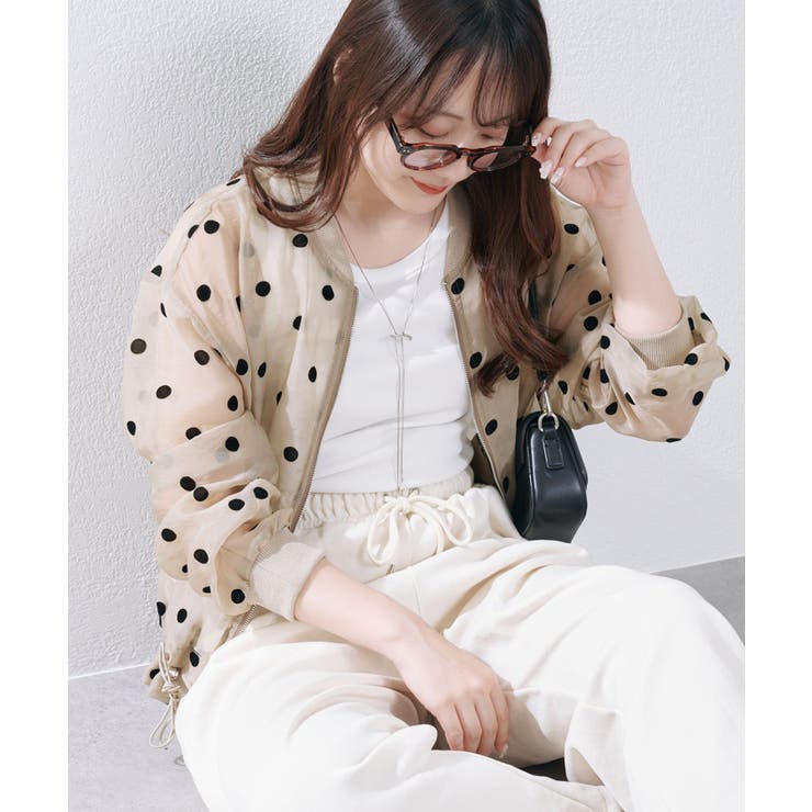 シアーフロッキー水玉ブルゾン | RMAF　NICE CLAUP / OLIVE des OLIVE | 詳細画像20 