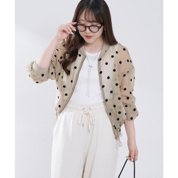 シアーフロッキー水玉ブルゾン | RMAF　NICE CLAUP / OLIVE des OLIVE | 詳細画像22 
