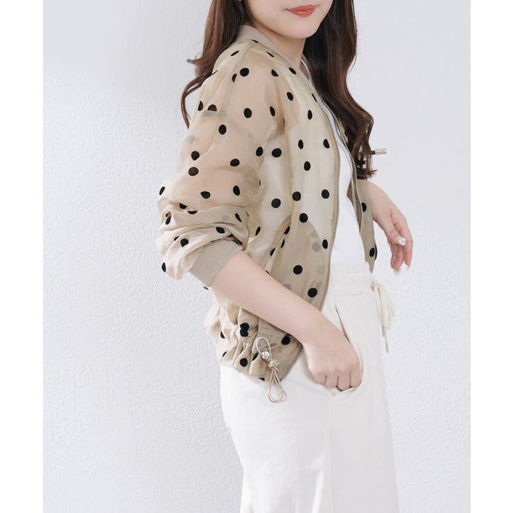 シアーフロッキー水玉ブルゾン | RMAF　NICE CLAUP / OLIVE des OLIVE | 詳細画像23 