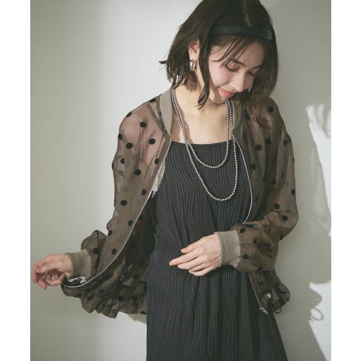 シアーフロッキー水玉ブルゾン | RMAF　NICE CLAUP / OLIVE des OLIVE | 詳細画像2 