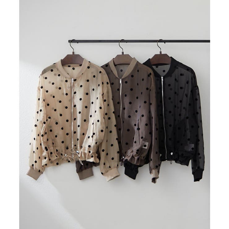 シアーフロッキー水玉ブルゾン | RMAF　NICE CLAUP / OLIVE des OLIVE | 詳細画像28 
