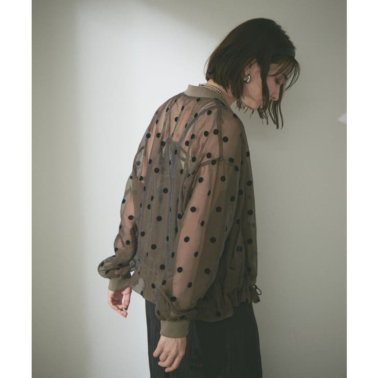 シアーフロッキー水玉ブルゾン | RMAF　NICE CLAUP / OLIVE des OLIVE | 詳細画像6 