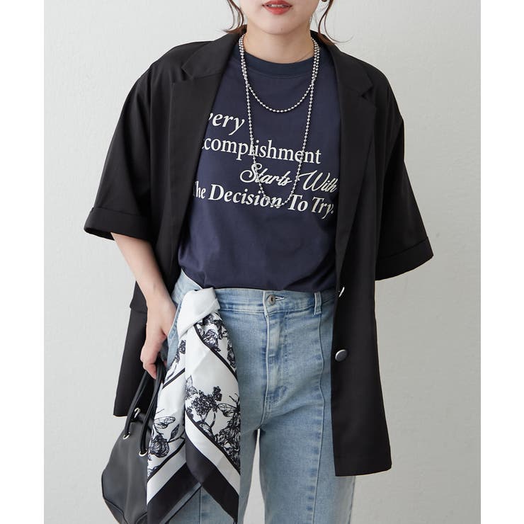 【セットアップ対応】スカーフ付き ビッグテーラーシングルジャケット | RMAF　NICE CLAUP / OLIVE des OLIVE | 詳細画像10 
