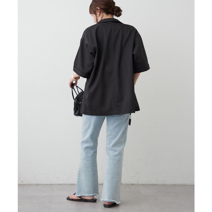 【セットアップ対応】スカーフ付き ビッグテーラーシングルジャケット | RMAF　NICE CLAUP / OLIVE des OLIVE | 詳細画像17 