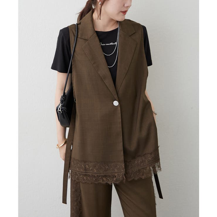 【セットアップ対応】裾レースDカンジレ | RMAF　NICE CLAUP / OLIVE des OLIVE | 詳細画像10 
