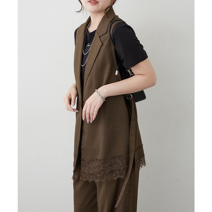 【セットアップ対応】裾レースDカンジレ | RMAF　NICE CLAUP / OLIVE des OLIVE | 詳細画像11 
