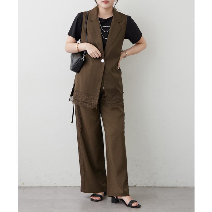 【セットアップ対応】裾レースDカンジレ | RMAF　NICE CLAUP / OLIVE des OLIVE | 詳細画像13 