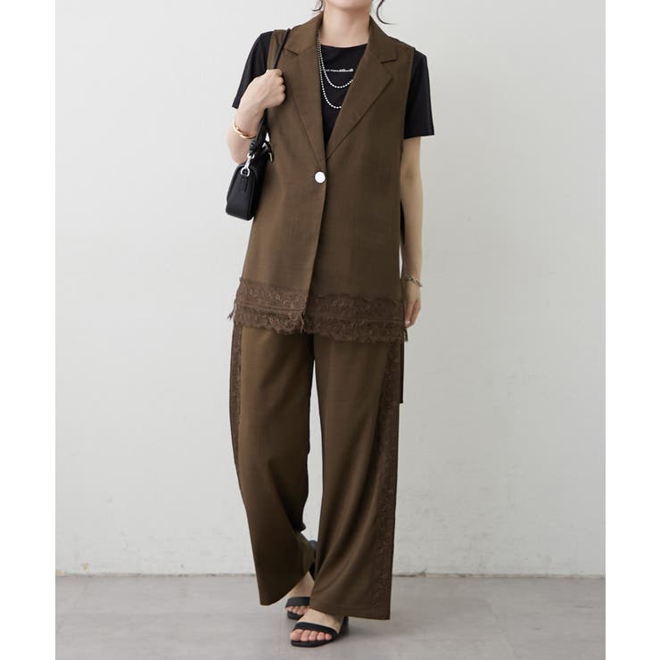 【セットアップ対応】裾レースDカンジレ | RMAF　NICE CLAUP / OLIVE des OLIVE | 詳細画像14 