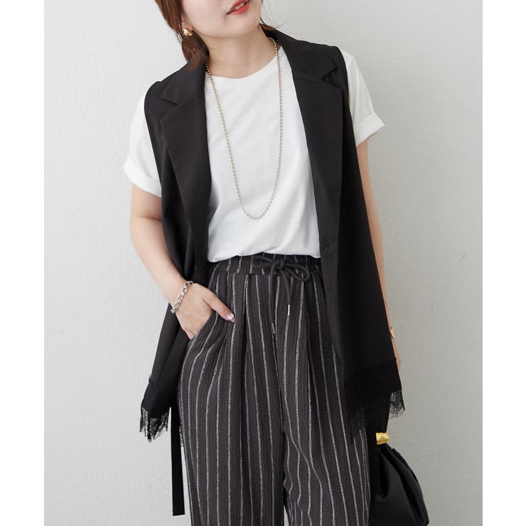 【セットアップ対応】裾レースDカンジレ | RMAF　NICE CLAUP / OLIVE des OLIVE | 詳細画像18 