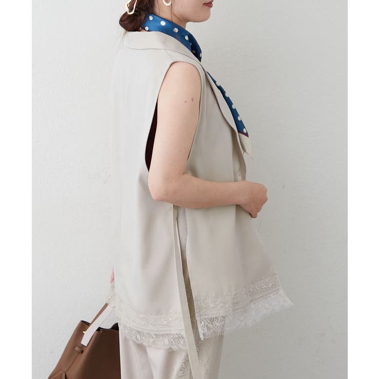 【セットアップ対応】裾レースDカンジレ | RMAF　NICE CLAUP / OLIVE des OLIVE | 詳細画像3 