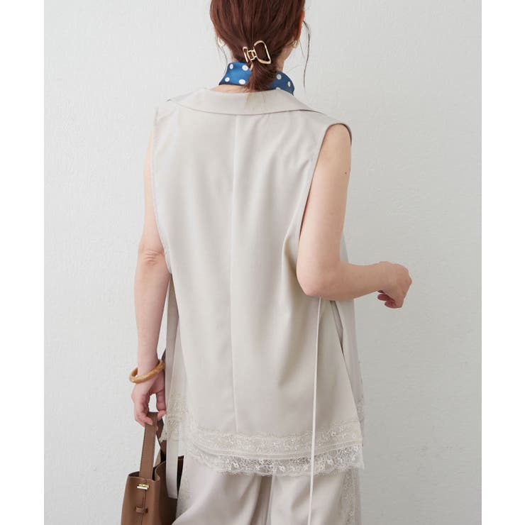 【セットアップ対応】裾レースDカンジレ | RMAF　NICE CLAUP / OLIVE des OLIVE | 詳細画像4 