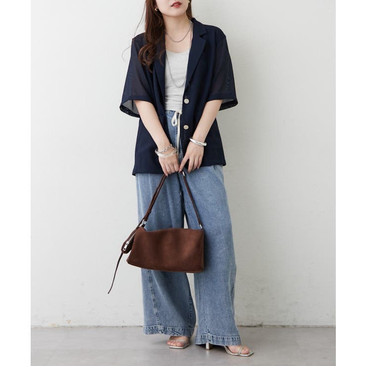 【大人の夏スタイル】メッシュテーラージャケット | RMAF　NICE CLAUP / OLIVE des OLIVE | 詳細画像7 