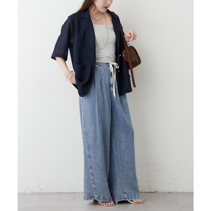 【大人の夏スタイル】メッシュテーラージャケット | RMAF　NICE CLAUP / OLIVE des OLIVE | 詳細画像9 