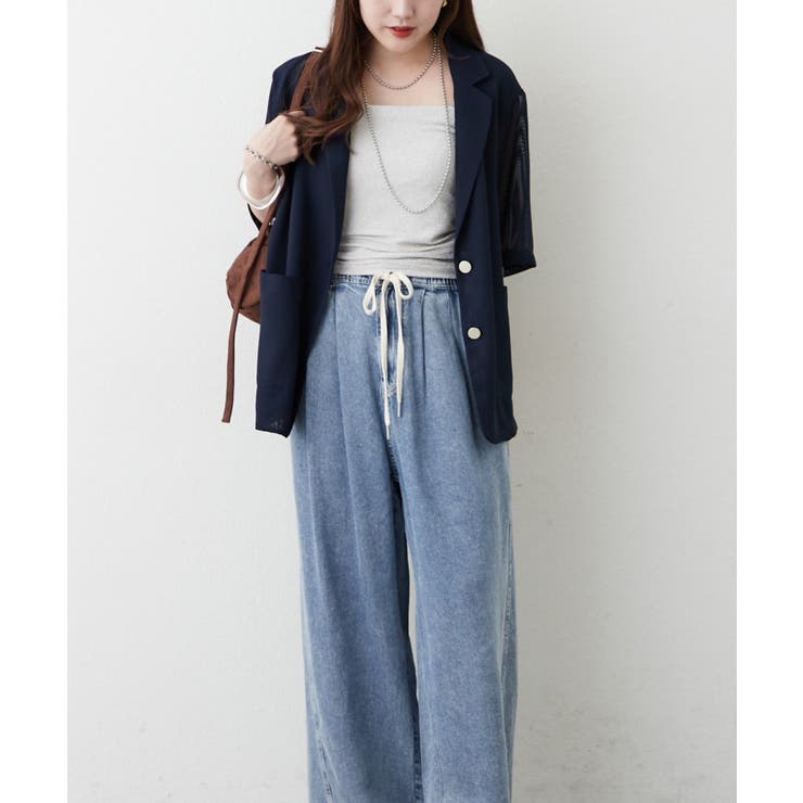 【大人の夏スタイル】メッシュテーラージャケット | RMAF　NICE CLAUP / OLIVE des OLIVE | 詳細画像10 