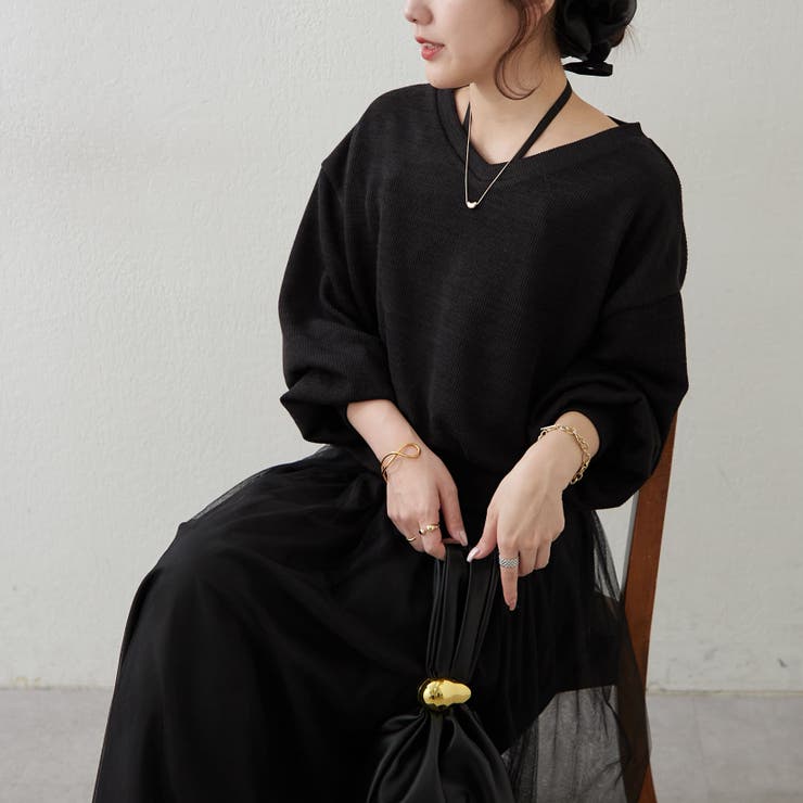 【セットアイテム】Vプルオーバー×キャミワンピース | RMAF　NICE CLAUP / OLIVE des OLIVE | 詳細画像11 