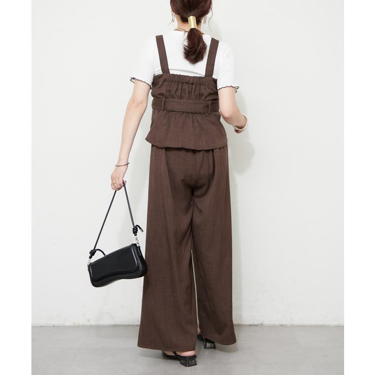 【セットアップ】共ベルト付ジレ+ワイドパンツ | RMAF　NICE CLAUP / OLIVE des OLIVE | 詳細画像32 