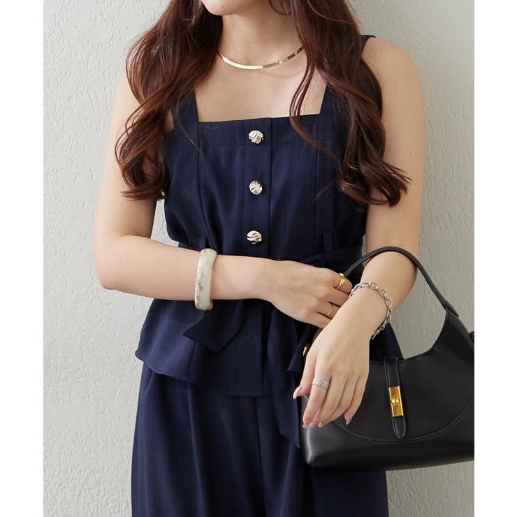 【セットアップ】共ベルト付ジレ+ワイドパンツ | RMAF　NICE CLAUP / OLIVE des OLIVE | 詳細画像20 