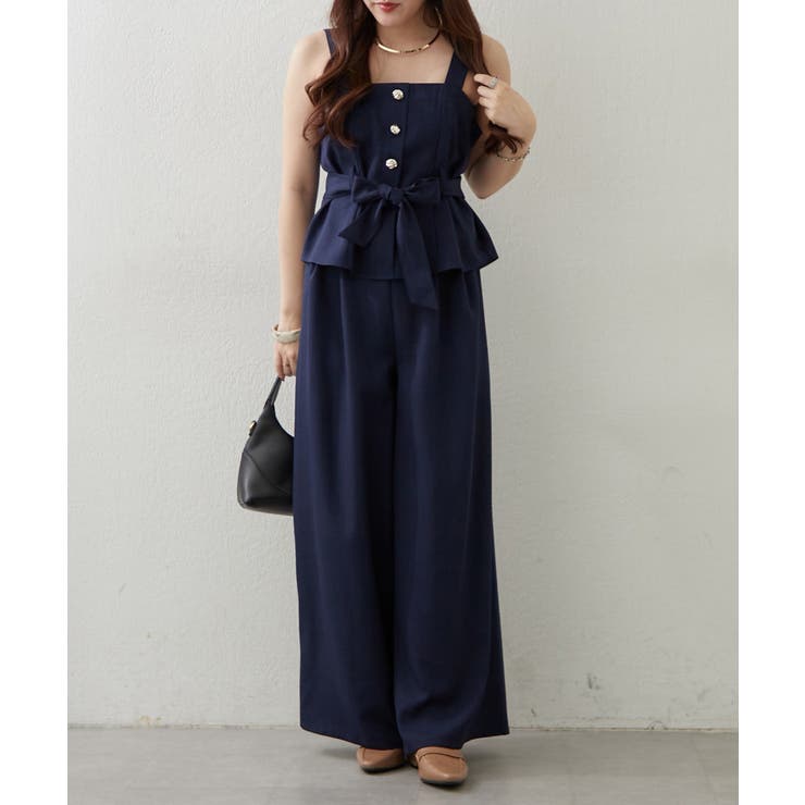 【セットアップ】共ベルト付ジレ+ワイドパンツ | RMAF　NICE CLAUP / OLIVE des OLIVE | 詳細画像23 