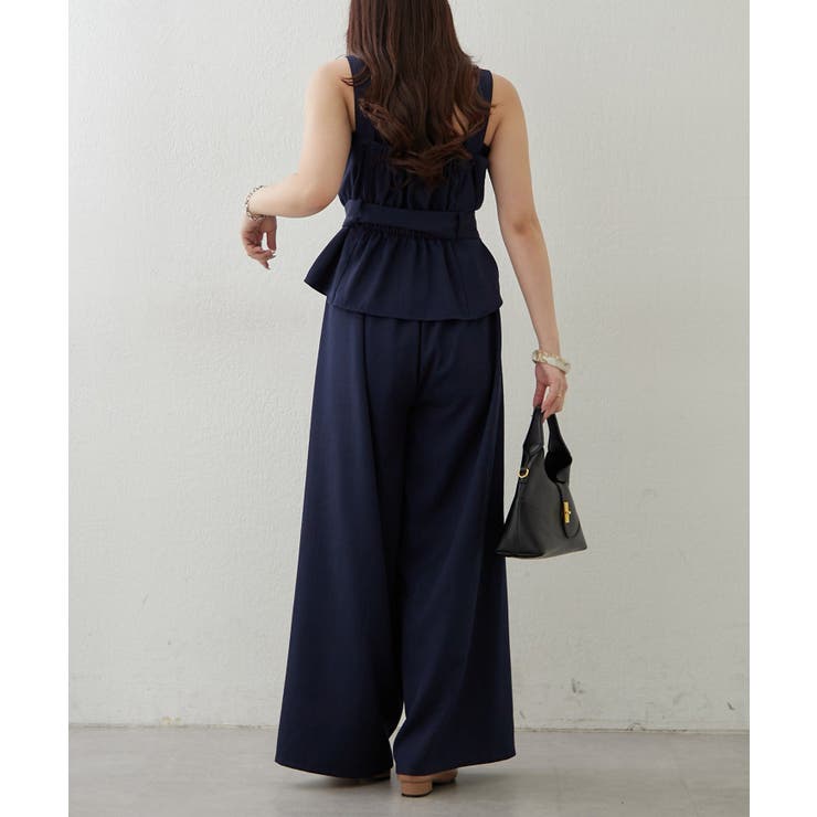 【セットアップ】共ベルト付ジレ+ワイドパンツ | RMAF　NICE CLAUP / OLIVE des OLIVE | 詳細画像26 