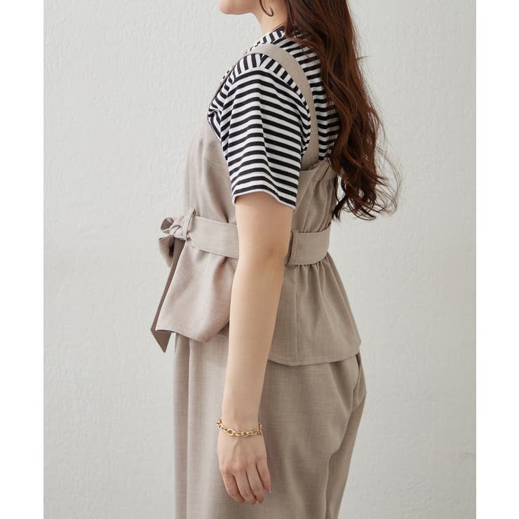 【セットアップ】共ベルト付ジレ+ワイドパンツ | RMAF　NICE CLAUP / OLIVE des OLIVE | 詳細画像29 