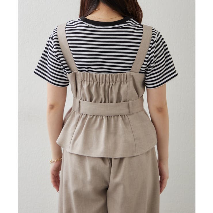 【セットアップ】共ベルト付ジレ+ワイドパンツ | RMAF　NICE CLAUP / OLIVE des OLIVE | 詳細画像30 