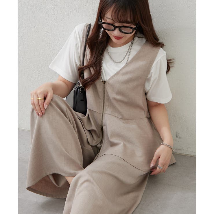 【セットアップ】ダブルジップジレ+ワイドパンツ | RMAF　NICE CLAUP / OLIVE des OLIVE | 詳細画像11 