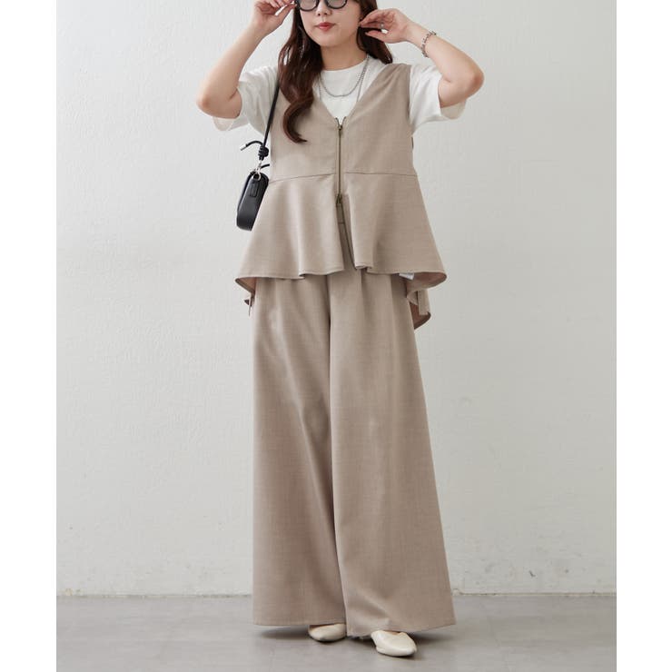 【セットアップ】ダブルジップジレ+ワイドパンツ | RMAF　NICE CLAUP / OLIVE des OLIVE | 詳細画像16 