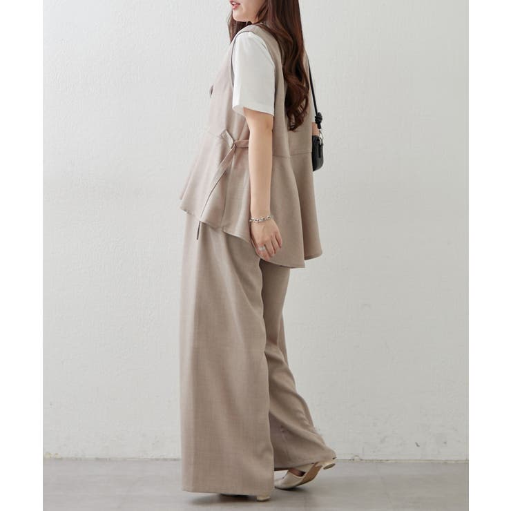 【セットアップ】ダブルジップジレ+ワイドパンツ | RMAF　NICE CLAUP / OLIVE des OLIVE | 詳細画像18 