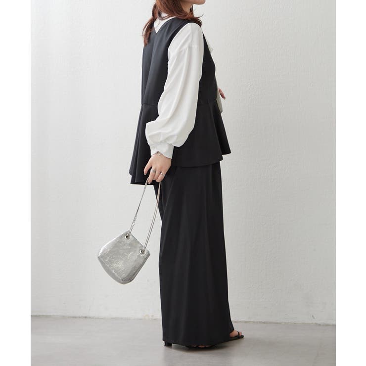 【セットアップ】ダブルジップジレ+ワイドパンツ | RMAF　NICE CLAUP / OLIVE des OLIVE | 詳細画像31 