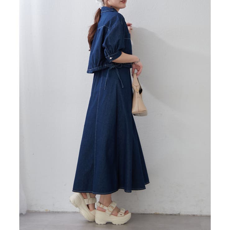 【セットアイテム】デニム5分袖ブルゾン+キャミワンピース | RMAF　NICE CLAUP / OLIVE des OLIVE | 詳細画像16 