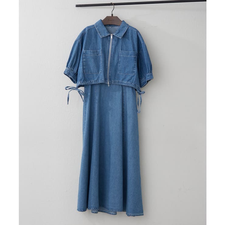 【セットアイテム】デニム5分袖ブルゾン+キャミワンピース | RMAF　NICE CLAUP / OLIVE des OLIVE | 詳細画像24 