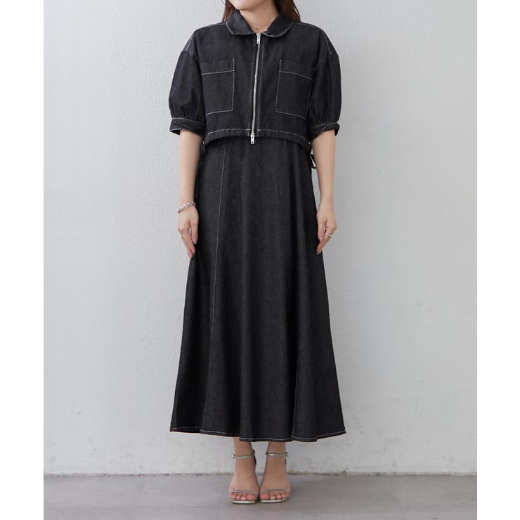 【セットアイテム】デニム5分袖ブルゾン+キャミワンピース | RMAF　NICE CLAUP / OLIVE des OLIVE | 詳細画像27 