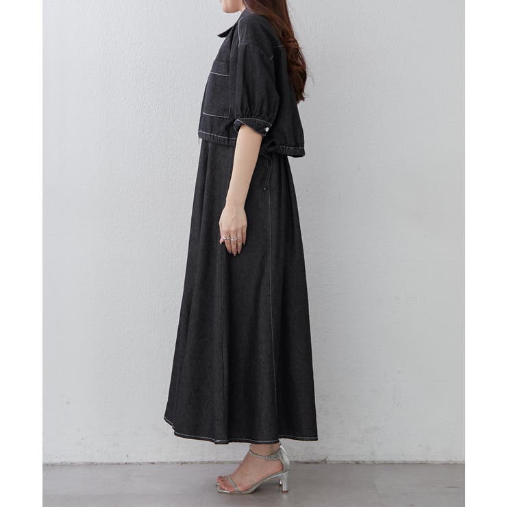 【セットアイテム】デニム5分袖ブルゾン+キャミワンピース | RMAF　NICE CLAUP / OLIVE des OLIVE | 詳細画像28 