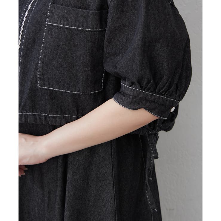 【セットアイテム】デニム5分袖ブルゾン+キャミワンピース | RMAF　NICE CLAUP / OLIVE des OLIVE | 詳細画像31 