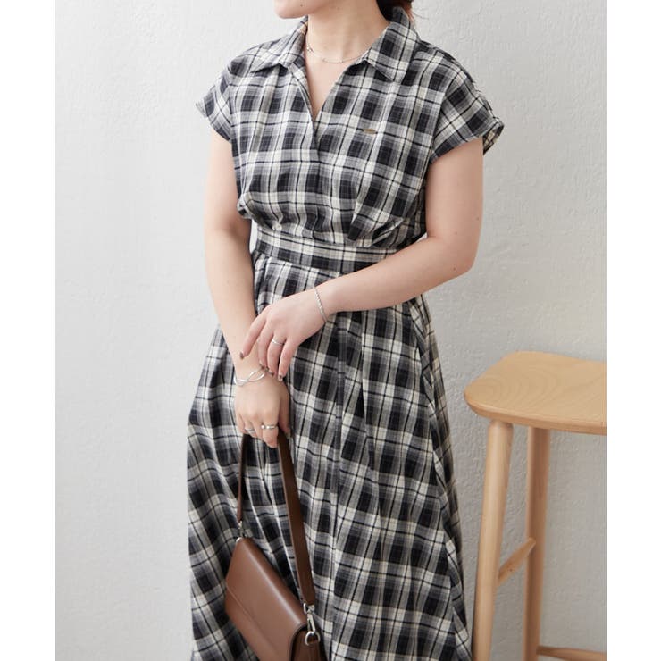 スキッパーフレンチスリーブワンピース | RMAF　NICE CLAUP / OLIVE des OLIVE | 詳細画像18 