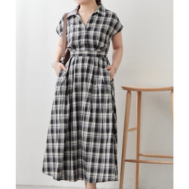 スキッパーフレンチスリーブワンピース | RMAF　NICE CLAUP / OLIVE des OLIVE | 詳細画像19 