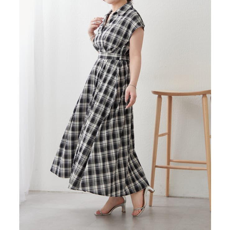 スキッパーフレンチスリーブワンピース | RMAF　NICE CLAUP / OLIVE des OLIVE | 詳細画像21 