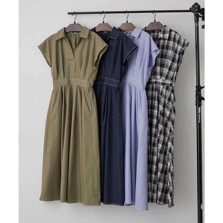 スキッパーフレンチスリーブワンピース | RMAF　NICE CLAUP / OLIVE des OLIVE | 詳細画像24 