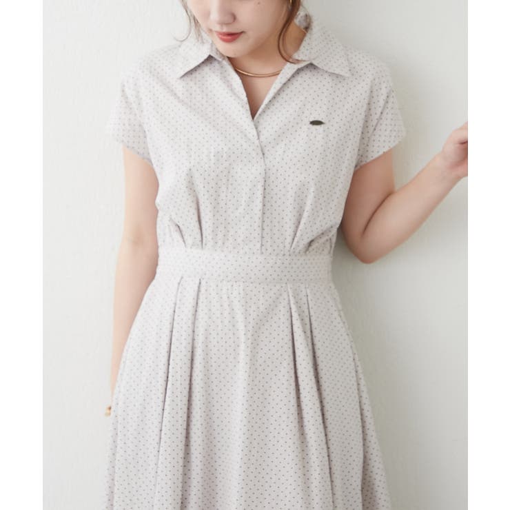 【美シルエット】スキッパーフレンチスリーブワンピース | RMAF　NICE CLAUP / OLIVE des OLIVE | 詳細画像26 