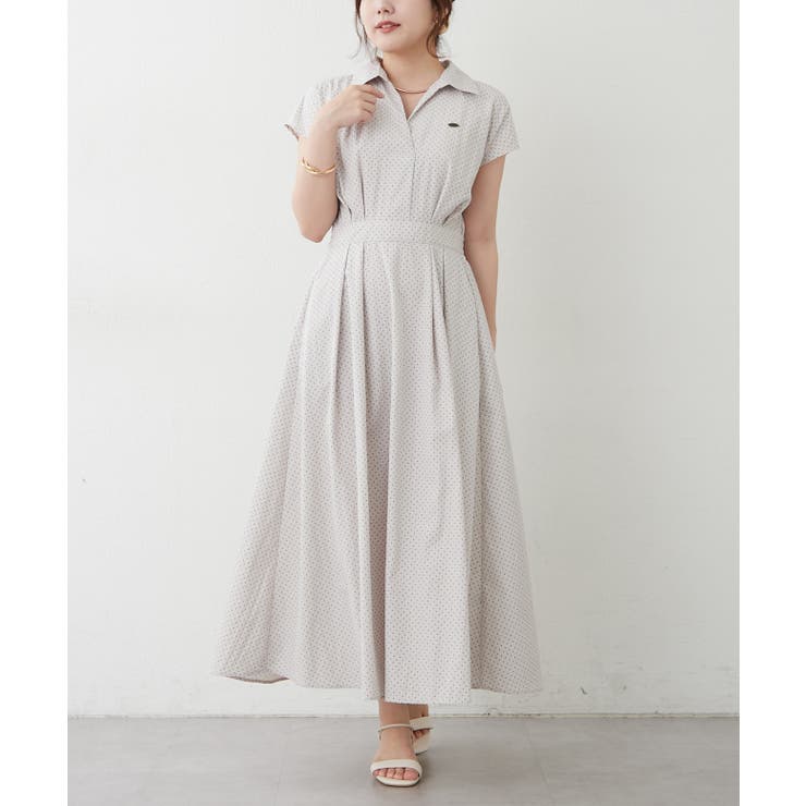 【美シルエット】スキッパーフレンチスリーブワンピース | RMAF　NICE CLAUP / OLIVE des OLIVE | 詳細画像29 